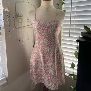 Zara Satin Effect Floral Print Mini Dress